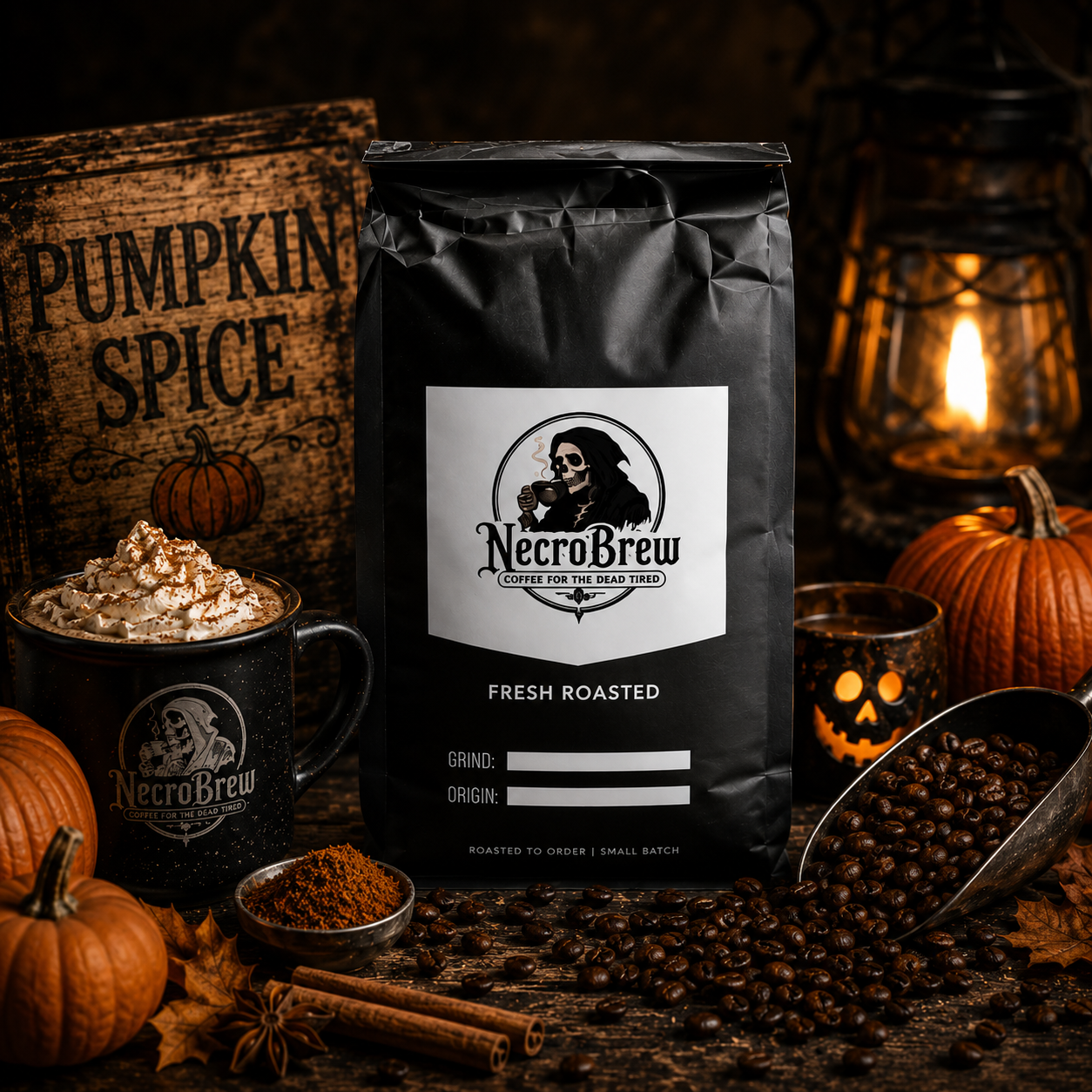 Pumpkin Spice - Pumpkin, Cinnamon & Nutmeg Flavored Medium Roast