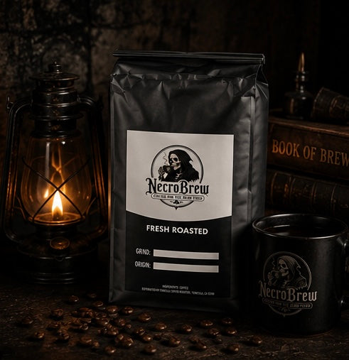 Sinfully Flavored Coffee — Decadent Roasts with a Dark Side.